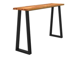 Mesa consola 140x40x80 cm madera maciza de acacia