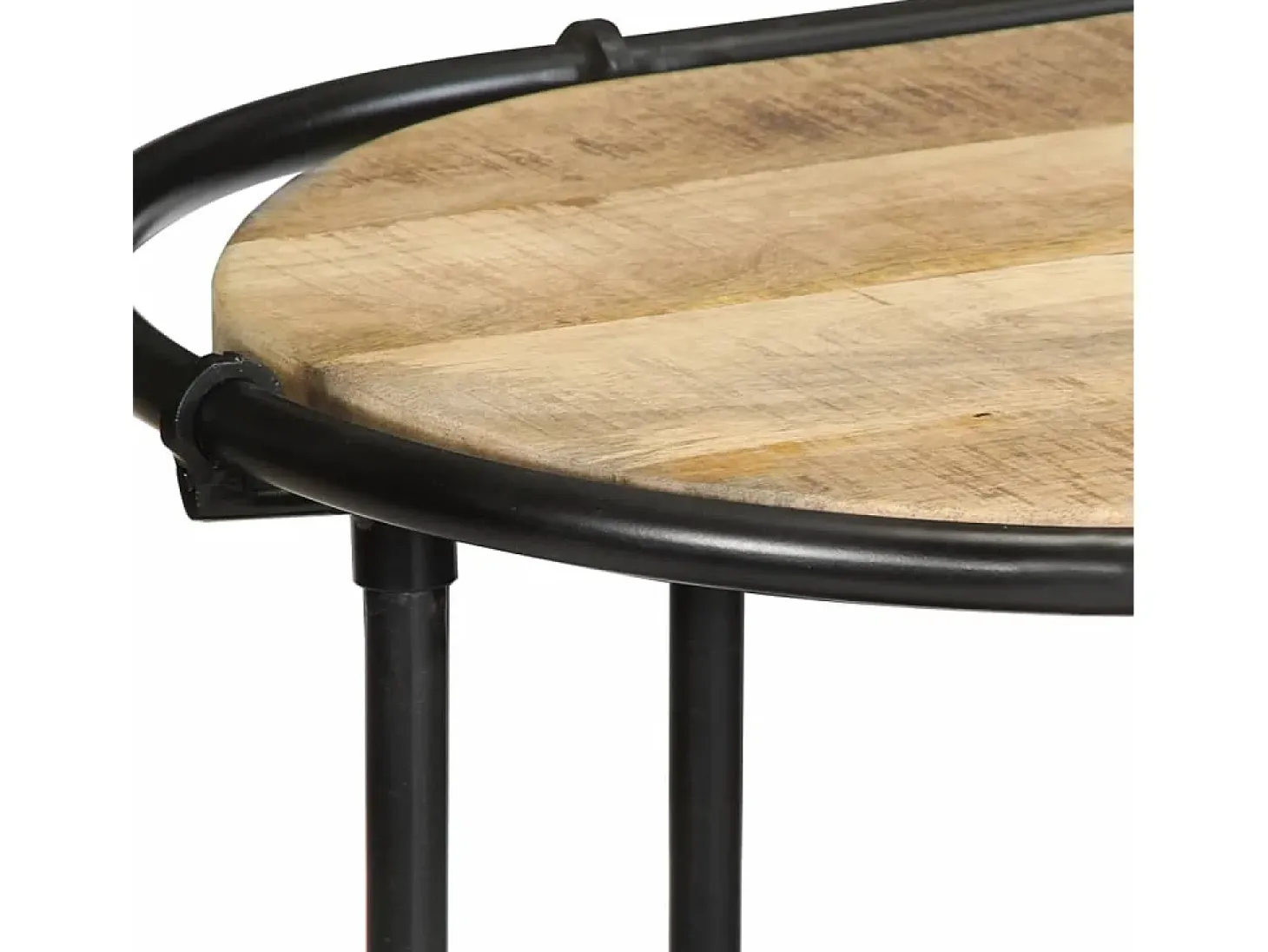 Mesa consola 110x42x76 cm madera maciza de mango en bruto
