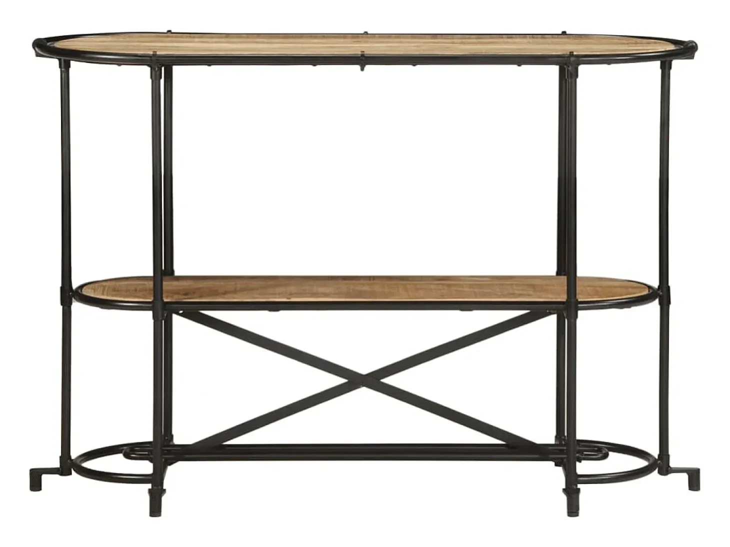 Mesa consola 110x42x76 cm madera maciza de mango en bruto