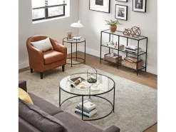 Mesa consola 30x100x73 cm negra
