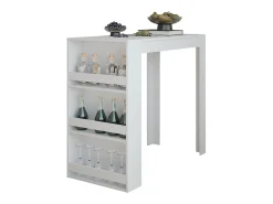 Mesa de bar blanco 57x117x106 repose