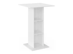 Mesa de bar blanco 70x70x109 rodeo