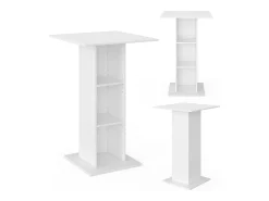 Mesa de bar blanco 70x70x109 rodeo