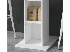 Mesa de bar blanco 70x70x109 rodeo