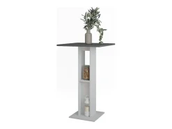 Mesa de bar blanco/antracita 65x65x106 repose
