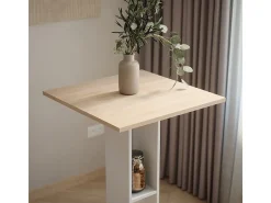 Mesa de bar blanco/sonoma 65x65x106 repose