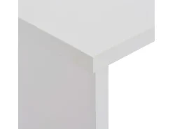 Mesa de bar con 2 tableros blanca 130x40x120 cm