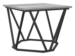 Mesa de Café 3 piezas Gris sonoma 50 x 50 x 40 cm