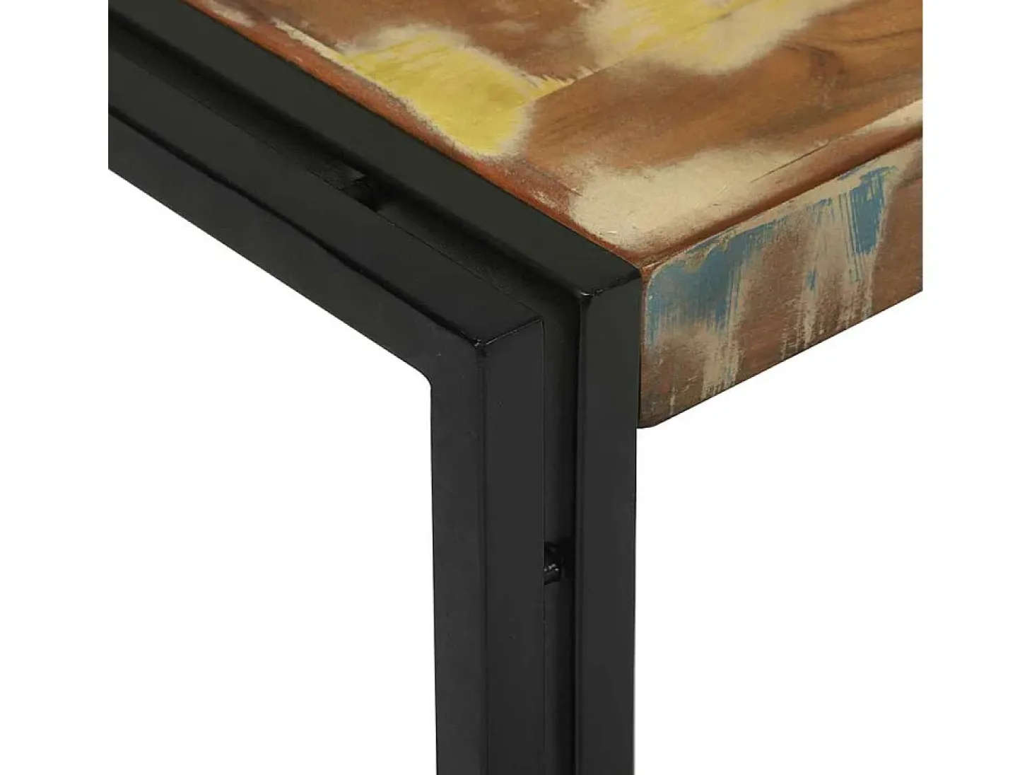 Mesa de Café 2 piezas Multicolor madera maciza reciclada
