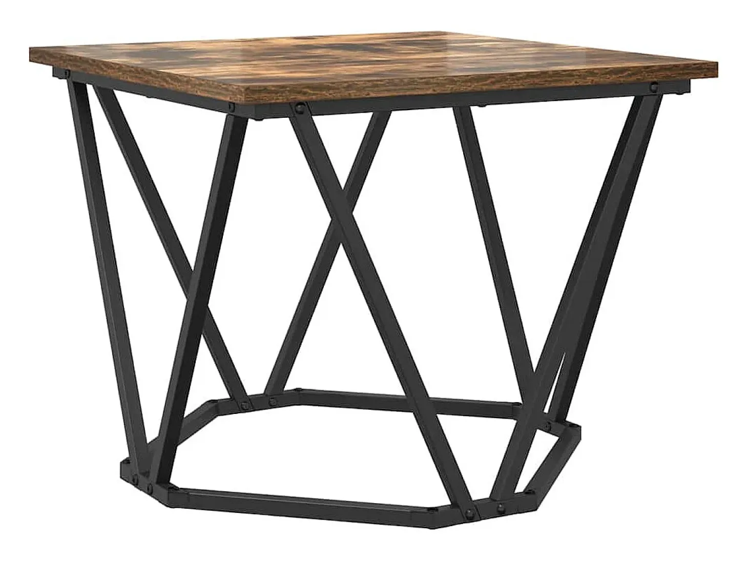 Mesa de Café 3 piezas Roble ahumado 50 x 50 x 40 cm