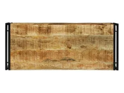 Mesa de Café 120 x 50 x 38 cm Madera maciza de mango rugosa