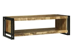 Mesa de Café 120 x 50 x 38 cm Madera maciza de mango rugosa
