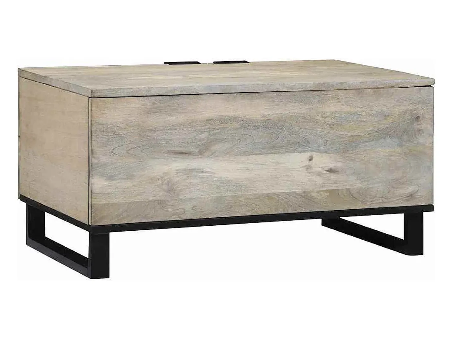 Mesa de Café Beige y Negro 80 x 50 x 40 cm