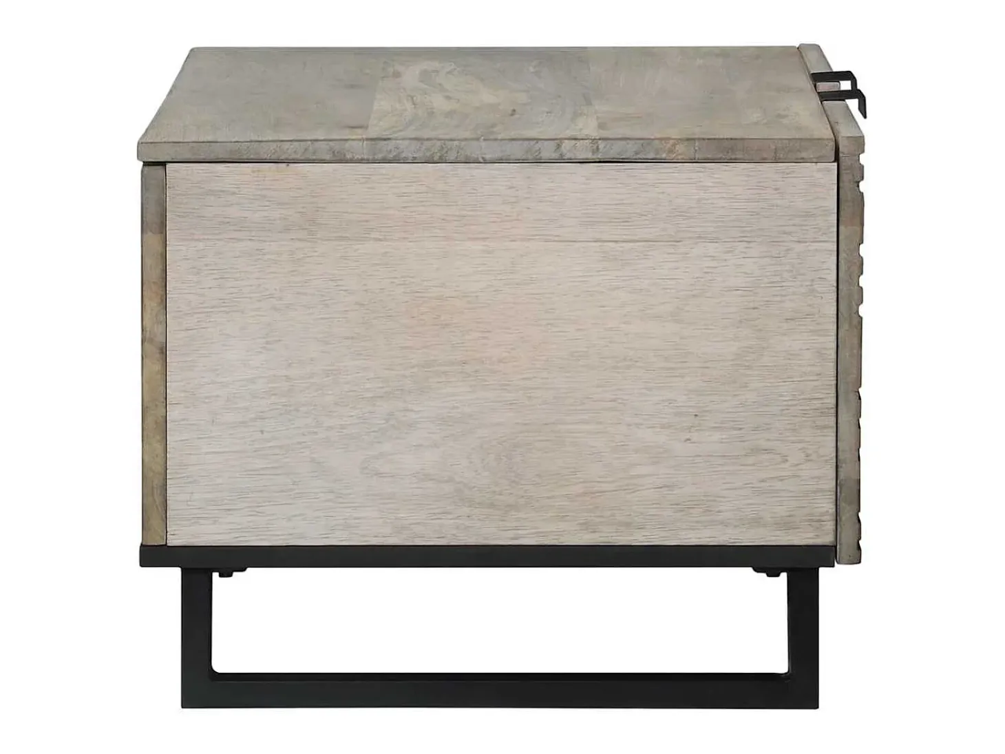 Mesa de Café Beige y Negro 80 x 50 x 40 cm