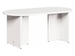 Mesa de Café Blanco 80 x 39.5 x 35 cm Madera maciza de Pino