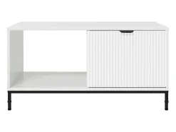 Mesa de Café brillante 90 x 49 x 46 cm Madera contrachapada