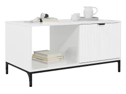 Mesa de Café brillante 90 x 49 x 46 cm Madera contrachapada