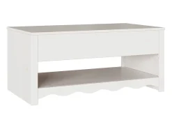 Mesa de Café Drammen 99 x 55 x 45 cm Madera maciza de pino