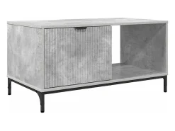 Mesa de Café Gris hormigón 90 x 49 x 46 cm Madera contrachapada