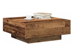 Mesa de Café Madera vieja 80 x 80 x 31 cm Madera contrachapada