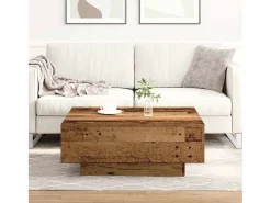 Mesa de Café Madera vieja 80 x 80 x 31 cm Madera contrachapada