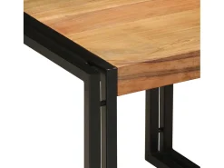 Mesa de Café Marrón 40 x 40 x 38 cm madera maciza de acacia