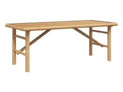 Mesa de Café Marrón 110 x 50 x 43 cm Bambú