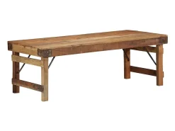 Mesa de Café Marrón 110 x 55 x 40 cm madera maciza reciclada
