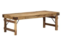 Mesa de Café Marrón 110 x 55 x 40 cm madera maciza reciclada