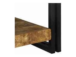 Mesa de Café Marrón 120 x 50 x 38 cm madera maciza de mango