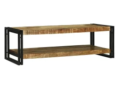 Mesa de Café Marrón 120 x 50 x 38 cm madera maciza de mango