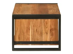Mesa de Café Marrón 90 x 50 x 38 cm madera maciza de acacia