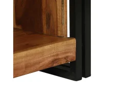 Mesa de Café Marrón 90 x 50 x 38 cm madera maciza de acacia