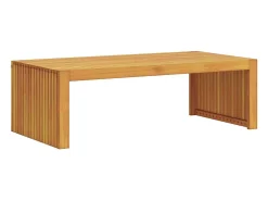 Mesa de Café Marrón 110 x 55 x 35 cm madera maciza de acacia