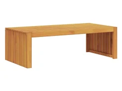 Mesa de Café Marrón 110 x 55 x 35 cm madera maciza de acacia