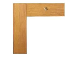 Mesa de Café Marrón 70 x 35 x 35 cm madera maciza de acacia