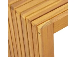 Mesa de Café Marrón 70 x 35 x 35 cm madera maciza de acacia