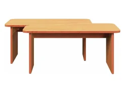 Mesa de Café Marrón cera 100 x 69 x 35.5 cm