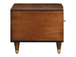 Mesa de Café Marrón miel 80 x 50 x 40 cm madera maciza de mango