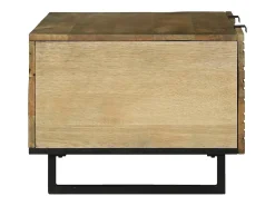 Mesa de Café Marrón y Negro 100 x 54 x 40 cm