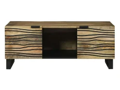 Mesa de Café Marrón y Negro 100 x 54 x 40 cm