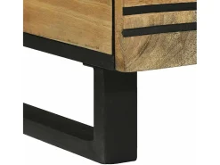 Mesa de Café Marrón y Negro 100 x 54 x 40 cm