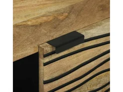 Mesa de Café Marrón y Negro 100 x 54 x 40 cm