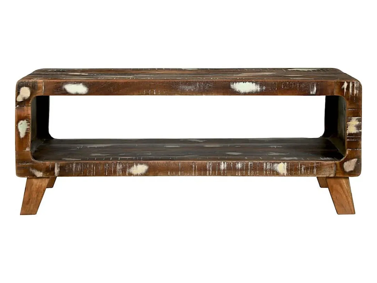 Mesa de Café Multicolor 90 x 50 x 35 cm madera maciza reciclada