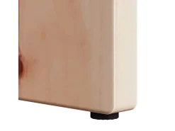 Mesa de Café Natural 80 x 50 x 31 cm Madera maciza de pino