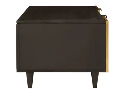 Mesa de Café Negro y dorado 100 x 54 x 40 cm