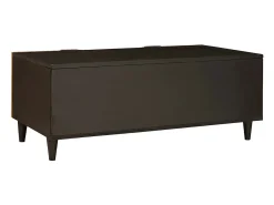 Mesa de Café Negro y dorado 100 x 54 x 40 cm