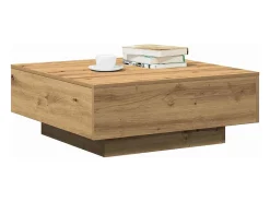 Mesa de Café Roble artisan 80 x 80 x 31 cm Madera contrachapada
