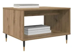 Mesa de Café Roble artisan 60 x 50 x 40 cm Madera contrachapada