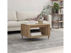 Mesa de Café Roble artisan 60 x 50 x 40 cm Madera contrachapada